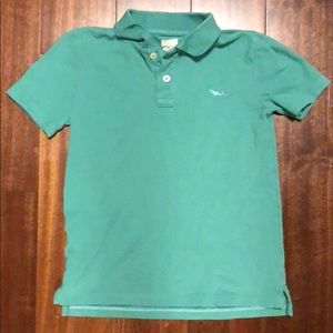 Boys j crew green polo short sleeve